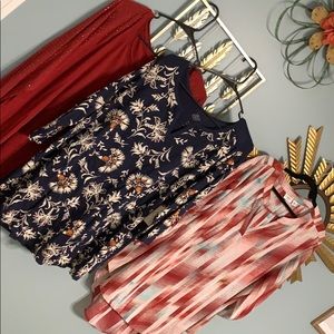 Closet clean out lot of 3 blouses